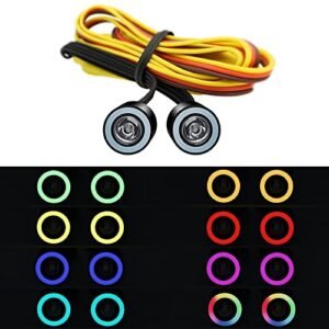 EPINON RC Light Kit 12 Modes Remote Control Headlights for Gladiator RC Helicopter and 1/24 AXIAL SCX24 Models