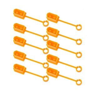 10PCS XT60 Plug Connector Rubber Terminal Insulated Protective Cover Caps Case for RC Lipo Battery Dust Proof Moisture Proof Orange