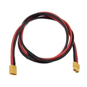 The Lord of the Tools XT60 Male to XT60 Female Connector Adapter Cable 12AWG XT60 Extension Cable 100cm Wire for RC Car Lipo Battery FPV Drone