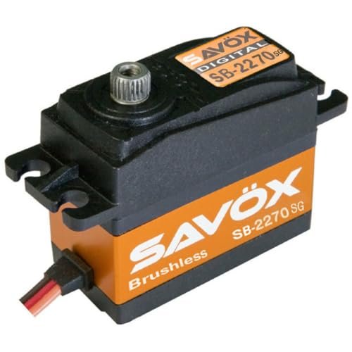 Savox SB2270SGP High Voltage Brushless Digital Servo with Soft Start 0.11Sec 624.9Oz at 8.4V