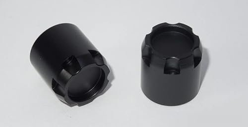 Used RC Components Wheels SSD RC M6 Scale Hubs Black Pair CNC Machined Aluminum