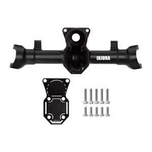 INJORA Front Axle Housing for 1/24 RC Crawler Axial SCX24 Deadbolt C10 JLU Gladiator Bronco Black Blitzworks RC Upgrade