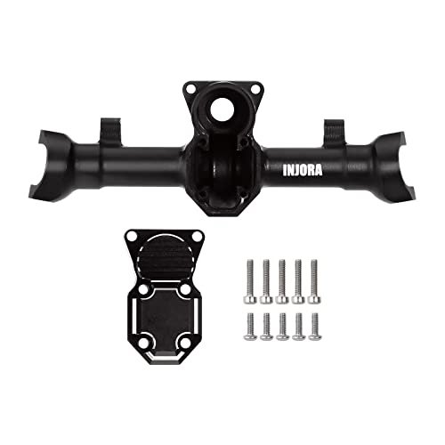INJORA Front Axle Housing for 1/24 RC Crawler Axial SCX24 Deadbolt C10 JLU Gladiator Bronco Black Blitzworks RC Upgrade