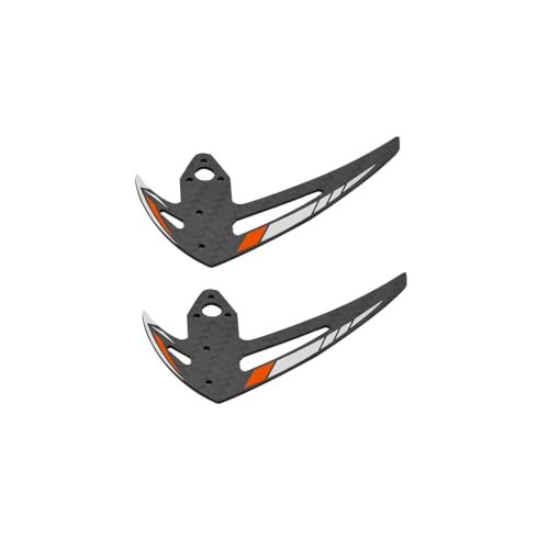 OMPHOBBY M2 EVO Vertical Stabilizer Set Replacement Parts for Vario RC Helicopters USA OSHM2328O Orange