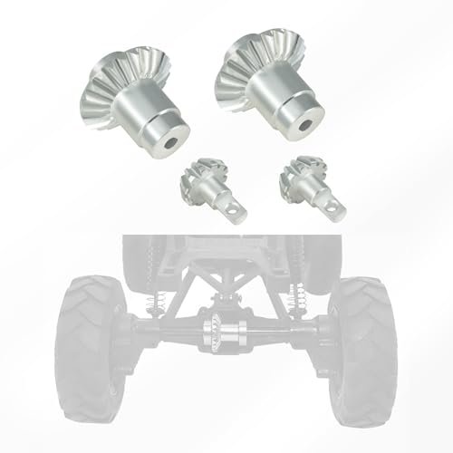 FCX24 RC Car Gear 4PCS Metal Harden Steel Gear Set for FMS 1/24 FCX24 Power Wagon Xiaoqi RC Car Compatible with Fuji RC Engines