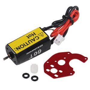 ALMOCN RC Motor II 050 66T Brushed Metal Mount Motor for SCX24 Axial 1/24 Crawler Upgrades