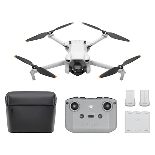 DJI Mini 3 Fly More Combo Lightweight Drone with 4K HDR Video True Vertical Shooting Ideal for RC Helicopter Shooting Rockets Enthusiasts