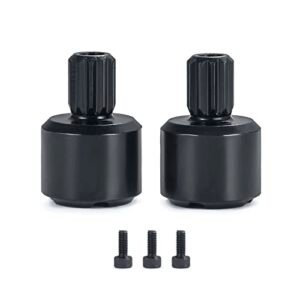 AXSPEED 2pcs Set Black Heavy Duty Drive Cup 4 Slots Design for 1/5 TRX X MAXX 8S 7754X RC Truck Upgrade Parts 1/5 rc parts