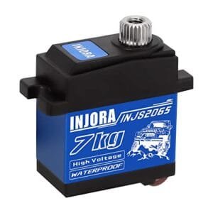 INJORA 7KG 2065 Digital Servo Waterproof High Voltage RC Servo Voltage for TRX4 TRX6 SCX10 III 1 10 RC Crawler Car