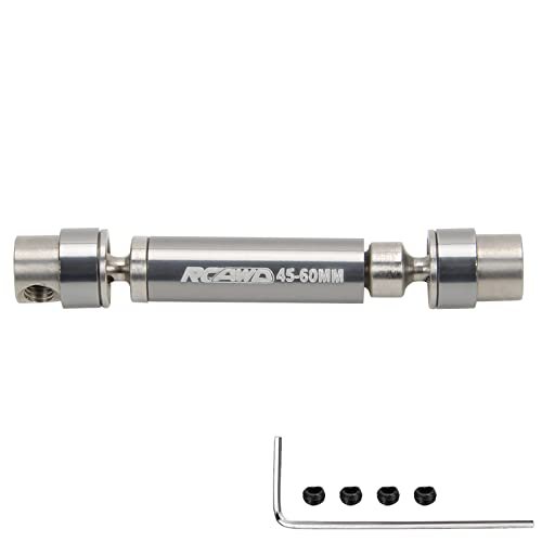 RCAWD Adjustable Drive RC Drag Body Shaft for Axial SCX24 FCX24 Models 45mm to 60mm