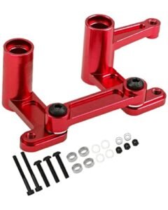 RCarmumb RC Upgrades Parts for 1/10 Slash VXL 2WD/Rustler VXL 2WD/Bandit VXL 2WD,Aluminum Steering Bellcranks Drag Link with Ball Bearings,Replace 3743,Red