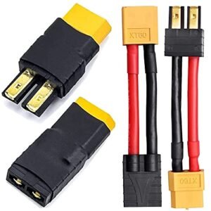 Protek RC Battery Charger Adapter 2 Pair Traxxas Plug to XT60 Male Female Connector for ESC Charger