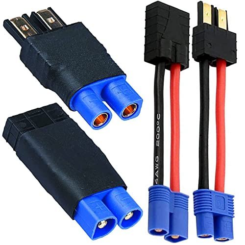 Sens Battery Charger NRG22 10 RC 2 Pairs Traxxas ID to EC3 Male Female Adapter Charging or Converting Battery Plugs