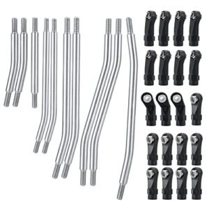 AXSPEED Stainless Steel Link Rod Linkage Set for 1/10 TRX4 TRX6 RC Car Suspension Tuning 313mm Wheelbase