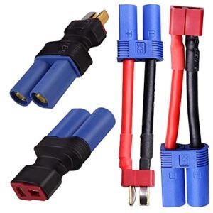 Arrma EC5 to T Adapter Connector Plug Set for RC Articulated Dump Truck Lipo Battery ESC Balance Charger Motor