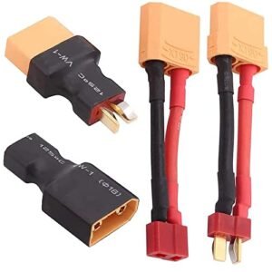 JIECHUN 2pairs XT90 Plug to Male Female T Plug Adapter Connector Conversion for RC Lipo NiMH Battery Charger Core RC Shock Oil Conversion Chart