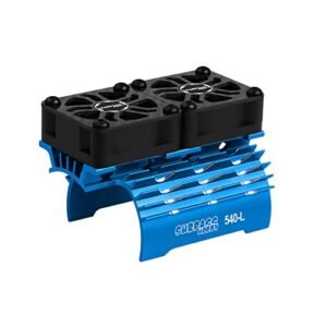 INJORA RC Car 1/10 Brushless Motor Cooling Fan 30mm 28000rpm with Metal Heatsink for 540 550 3650 3660 Motors
