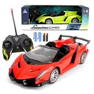chxingfeng 1/16 Electric Sport Roadster RC Sports Skates Remote Control Car Toy for Kids Aged 4 to 12
