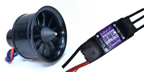 EDF 50mm 4S 4300KV Brushless Motor Electric Ducted Fan with 40A ESC for RC Jet Models