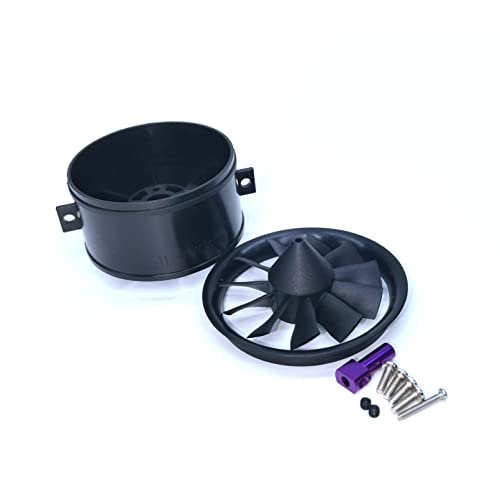 DoBoFo 50mm EDF Jet RC Engine Housing with 11 Blade Fan for 3S 4S Remote Control Model Airplane DIY
