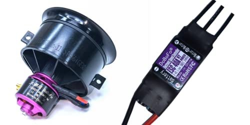 EDF 50mm 3S 4900KV Brushless Motor Electric Ducted Fan with 40A ESC for RC Jet Models