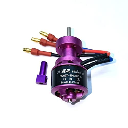 DoBoFo Brushless Motor 3S 4900KV 12.6V High Speed Motor for EDF 50mm 11 Blades Electric Ducted Fan RC Model Replacement