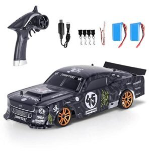 Goolsky RC Drift Car, 1:18 Scale 4WD 30KM/H High Speed RC Racing Car with 2 Batteries for Kids and Adults