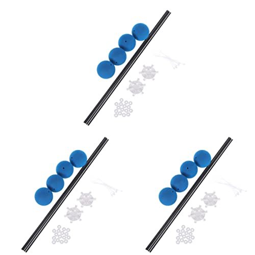 TOYANDONA 3pcs Set Ayso RC Training Gear Kit with Blue Sponge Balls for Helicopters Lightweight Sturdy for Beginners and Experts