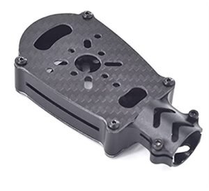 ZHIPAIJI 35mm Black Aluminum Alloy CNC Engine Mount Carbon Tube Bracket Base Connector for Argus RC Engine UAV Drone
