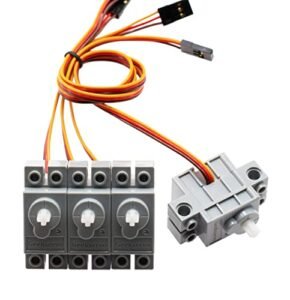 Xicoolee Programmable Geekservo 4pcs Grey Servo 270 Degree Compatible with Standard Building Blocks Arduino Microbit Raspberry Pi