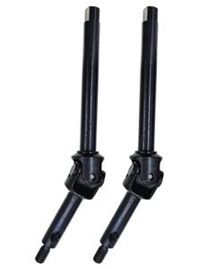 VICRAZZE Hot Wheels RC Barbie Car 2Pcs Front Axle Drive Shaft Steel Universal Driveshaft CVD Set for 1 24 C10 JLU Bronco Gladiator Deadbolt RC Crawler Car SCX24 Upgrades Accessories