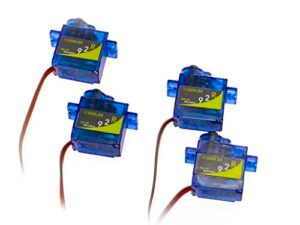 XICOOLEE SG 92 9G Micro Digital Servo with Nylon Carbon Fiber Gears High Torque for Fixed Wing Helicopter KT Intelligent Car Small Robot 4pcs