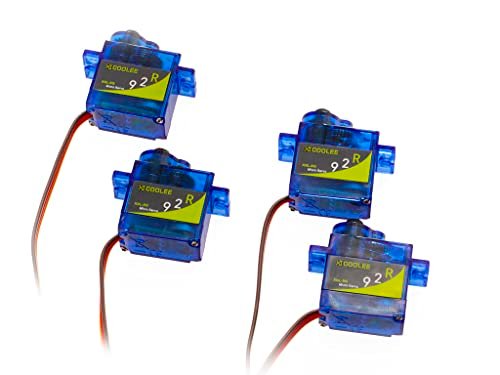 XICOOLEE SG 92 9G Micro Digital Servo with Nylon Carbon Fiber Gears High Torque for Fixed Wing Helicopter KT Intelligent Car Small Robot 4pcs