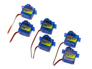 XICOOLEE SG92 9G Micro Digital Servo Nylon Carbon Fiber Gears High Torque Servo for Fixed Wing Helicopter KT Intelligent Car Small Robot 6pcs