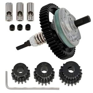 Traxxas 32P 50T Spur Diff Gears 15T 17T 19T Pinions Gears Set with Slipper Clutch Assembly for Slash 4X4 VXL Rustler 4X4 Stampede 4X4 VXL Best Cheap Short Course RC Truck