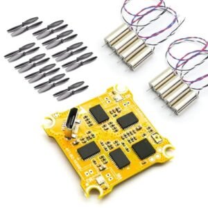 LDARC F411 AIO Brushed Drone Flight Controller with 8520 Motors + Propellers Kit