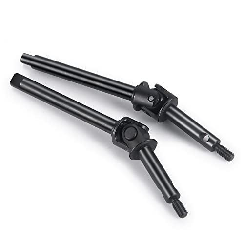 Axial 1 Pair Carbon Steel Steering Front Driveshafts CVD for 1/24 Scx24 Deadbolt C10 AXI00002 B17 AXI00005 AXI00006 RC Car Upgrade Parts RC B17 Plans