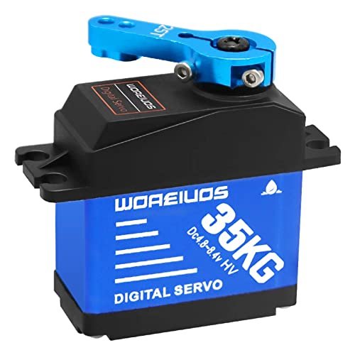 WOAEIUOS 35KG High Torque Waterproof Metal Gear Digital Servo for F1 Boat RC Car Crawler Robot