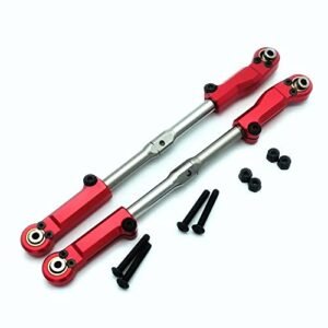 Arrma Stainless Steel Adjustable Turnbuckle Rear Upper Tie Rod with Aluminum Ends for 1/8 RC Trucks Kraton Outcast Notorious Talion Fireteam AR330221 AR330230