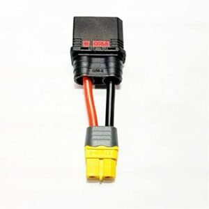 DKNTZO RC Drone Plug, 1 PC RC Plant Agriculture Drone UAV Adapter Cable QS8-S Male to XT90S/XT90/XT60H/EC5/T Plug Female Connector with 10/12AWG 50mm Wire (Color : QS8 M to XT60H F)