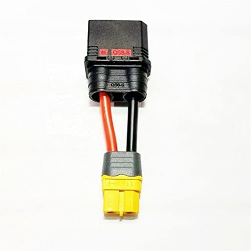 DKNTZO RC Drone Plug QS8 Male to XT90S XT90 XT60H EC5 T Female Connector with 10 12AWG 50mm Wire