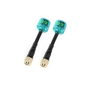 FlyFishRC Osprey 60mm RHCP 5.8Ghz SMA Antennas 2.82dBi for RC Submarine FPV Racing Drones Blue