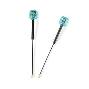 FlyFishRC 2pcs Osprey 5.8GHz LHCP RP SMA Antennas 90mm ipex UFL 2.82dBi RC FPV Radio Antenna for HD Racing Drone Quadcopter