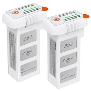 Artman DJI Phantom 3 Replacement Battery 15.2V 4500mAh 2 Pack for Professional Advanced Standard SE Drone