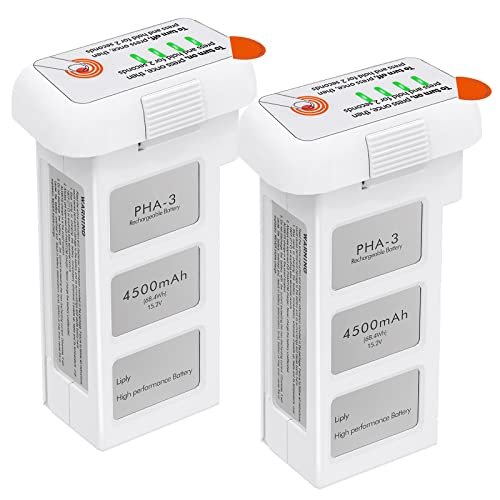 Artman DJI Phantom 3 Replacement Battery 15.2V 4500mAh 2 Pack for Professional Advanced Standard SE Drone