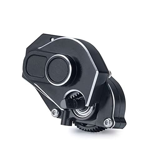 MOHERO Aluminum Complete Transmission Gearbox Case with Gear for 1/24 Axial SCX24 Deadbolt Wrangler Gladiator Bronco Upgrade Parts Black