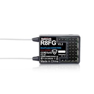 Radiolink 2.4Ghz R8FG V2.2 8 Channels Gyro Receiver Radio Controller for RC Plane with Voltage Telemetry and Water Splash Protection