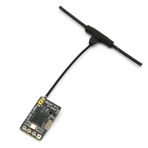 JHEMCU RX24T 2.4GHz Micro Receiver ExpressLRS ELRS 0.6G RC Receiver with T Antenna