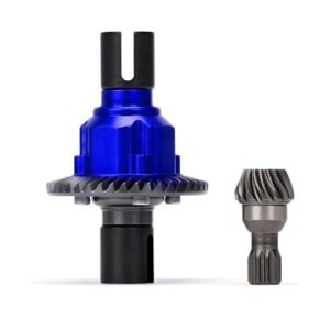 Traxxas X Maxx 8S Large RC Jet Pump Hard Steel Differential Housing Gear Set Rear Blue