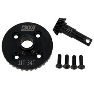 DKKY TRX4 Diff Gears 11T 34T Replacement Parts for New Bright RC Cars Traxxas TRX4 Upgrade